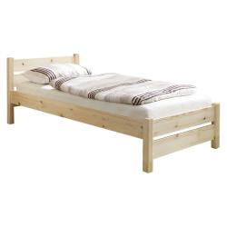 Dřevěná postel jednolůžko z masívu 90x200 cm do dětského / studentského pokoje
