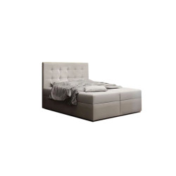 Levná kompletní postel boxspring 180x200 cm s matrací, šedá