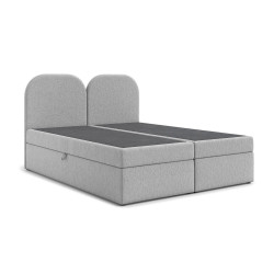 Manželská postel s matrací kompletní 160x200 cm šedá, úložný prostor